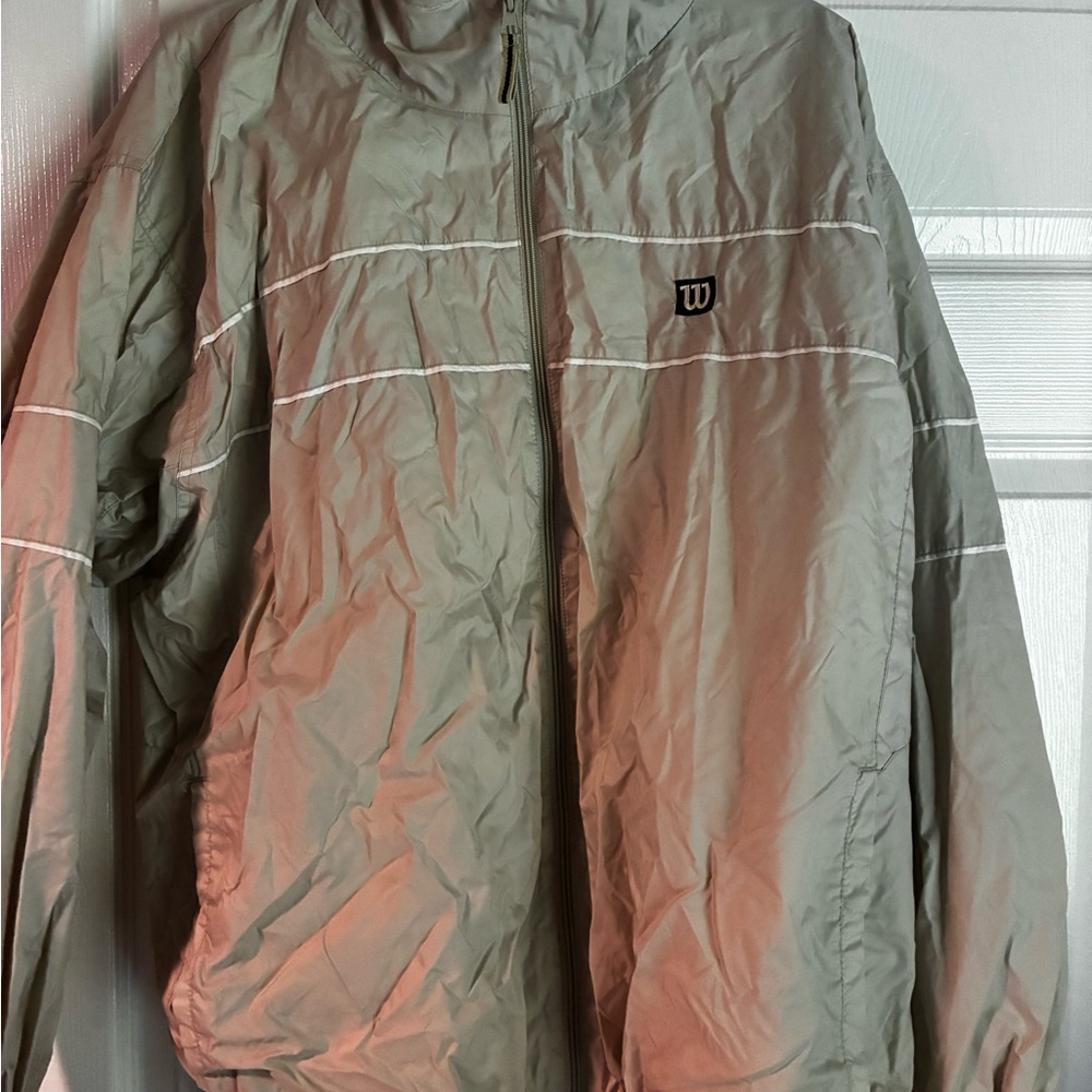 Wilson Light Gray Zip-Up Jacket